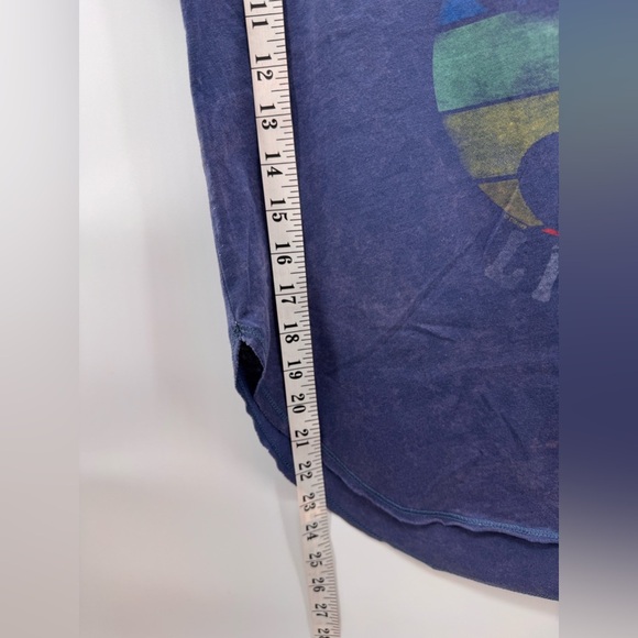 NWOT Hollister Cotton Tee Blue Shirt Medium - Picture 3 of 3